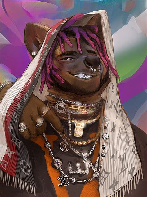 The star was seen wearing a keffiyeh around his neck and attempting to do the dabke. . Lil uzi fursuit